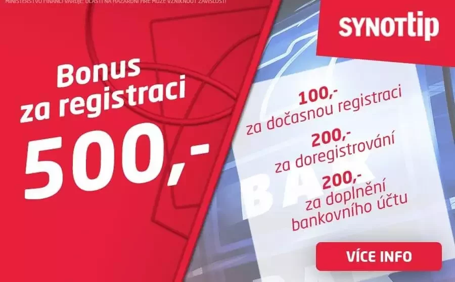 SynotTip bonus za registraci🔎