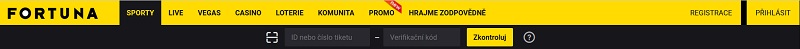 Online kontrola tiketu vsazeného na pobočce